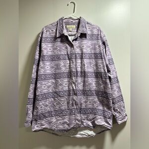 Cabela's Women's Lavender Geometric Shirt Jacket